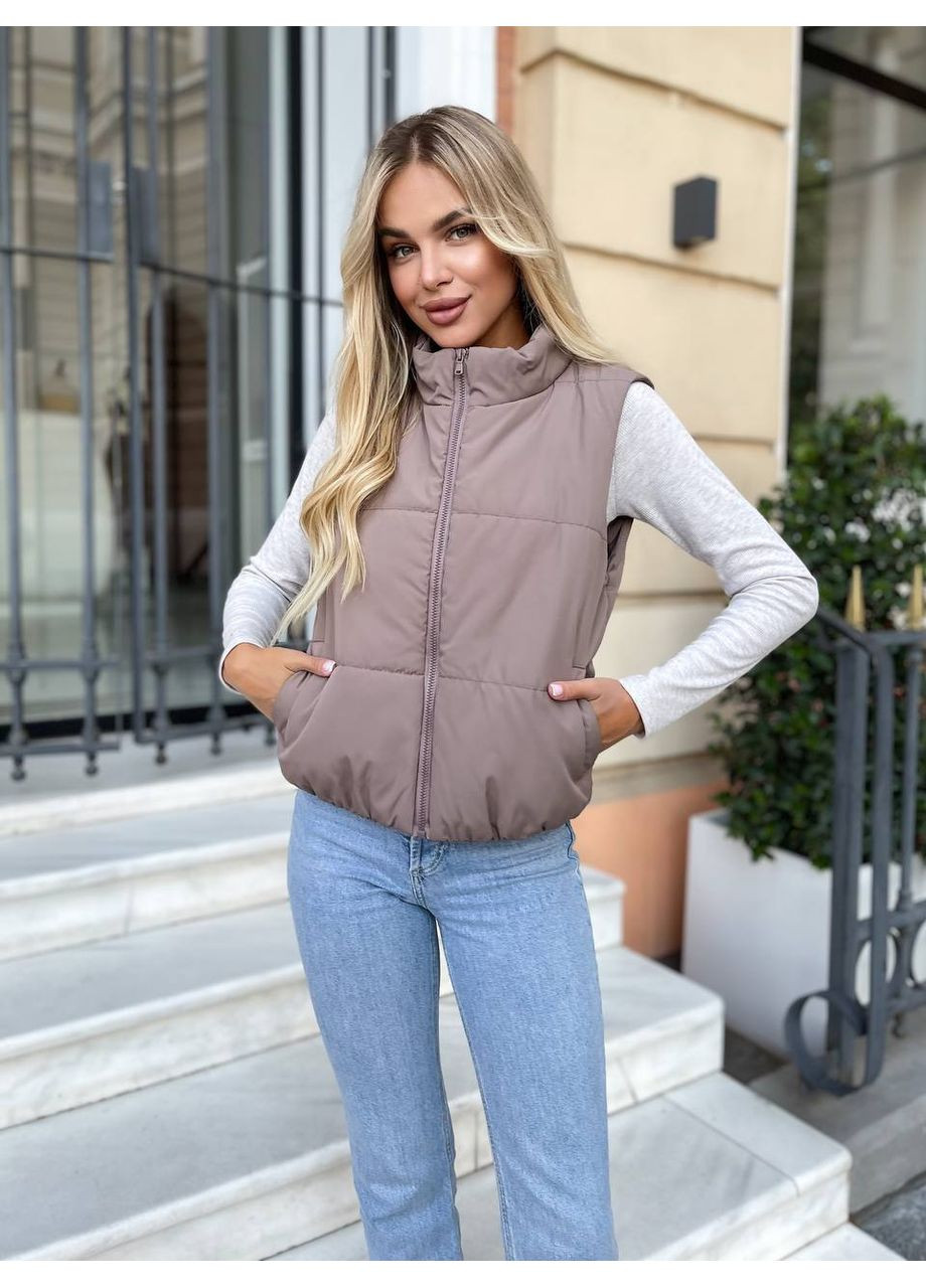 Базовая жилетка женская на синтепоне 150 (Замеры в описании) GD/GL Модний простір (366883334)