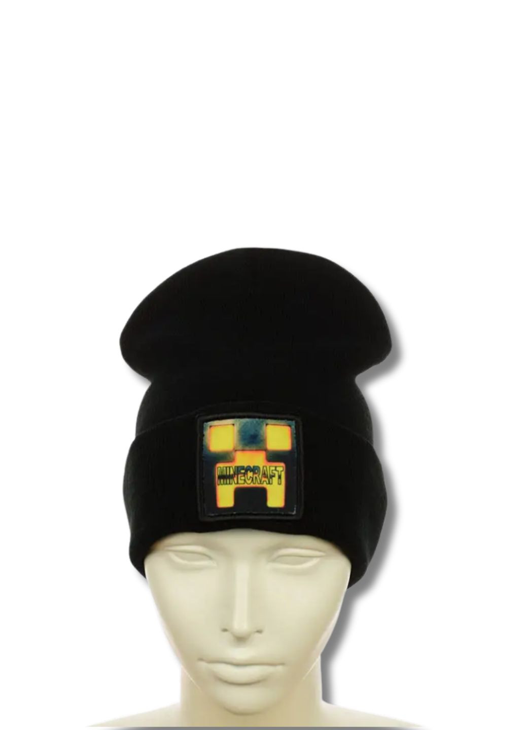 Детская демисезонная шапка бини Майнкрафт / Minecraft No Brand Дитяча шапка біні з вишивкою (347146938)