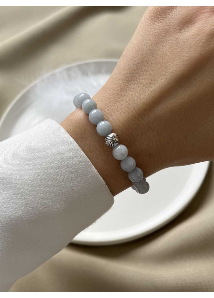 Браслет із натурального аквамарину 4594 LeBijou (367580128)