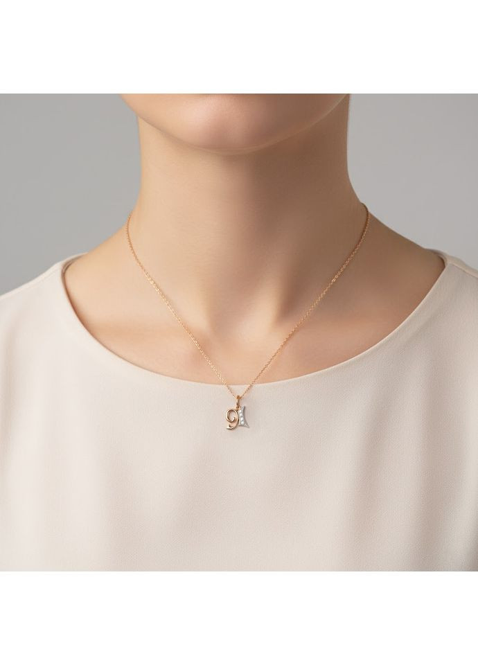 Літера "Я" золото 585° 1,04г. з каменями () КЮФ Максаліна 354-2740 (306432489)