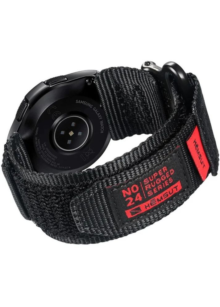 Ремінець для годинника HGA121 Super Strong Nylon Black 20 mm Hemsut (354655593)