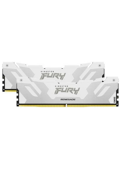 Модуль памяти для компьютера DDR5 64GB (2x32GB) 6400 MHz Renegade White XMP (KF564C32RWK2-64) Kingston FURY (400744186)