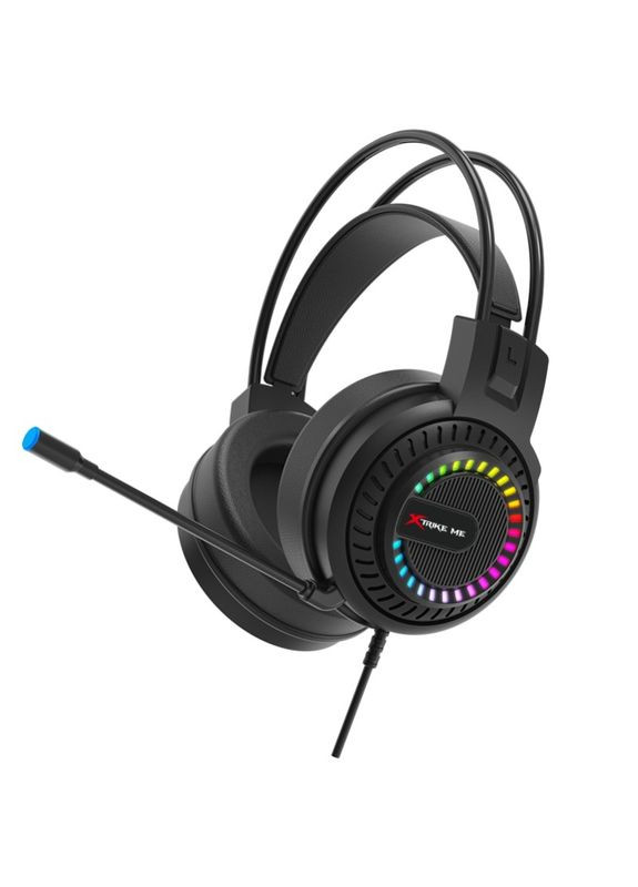 Игровая гарнитура HP318, USB+3.5мм, 7 режимов RGB, черная XTRIKE ME (314776755)