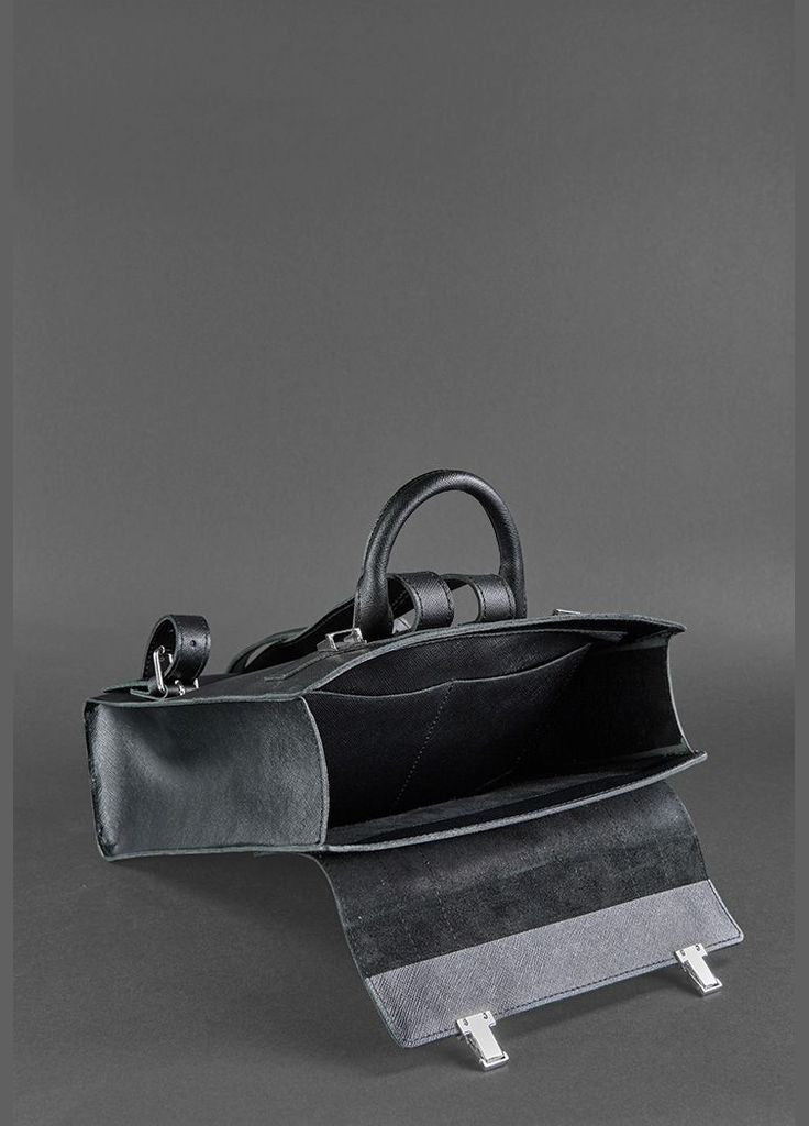 Женский кожаный черный рюкзак Blackwood (A-026507) BlankNote (330144343)