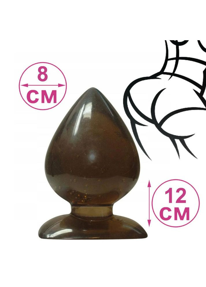 Анальная пробка большая, Размер XXL капля толстая до 8 см, огромная широкая пробка No Brand (317748247)