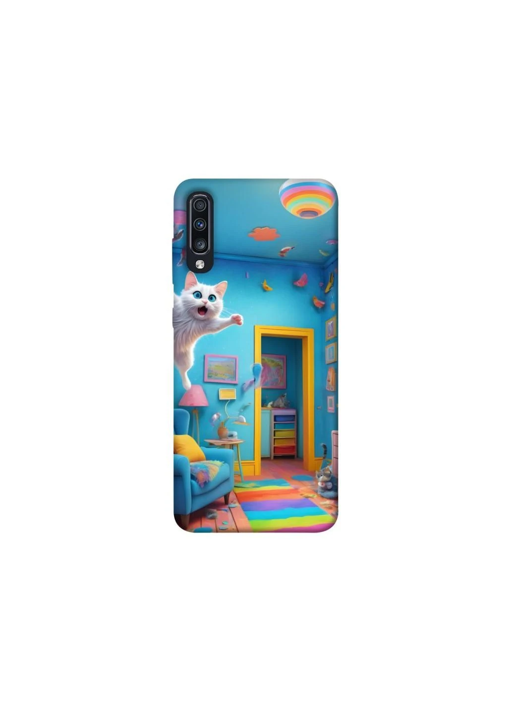 Чохол на Samsung Galaxy A70 (A705F) crazy cat Frontalka (353358250)