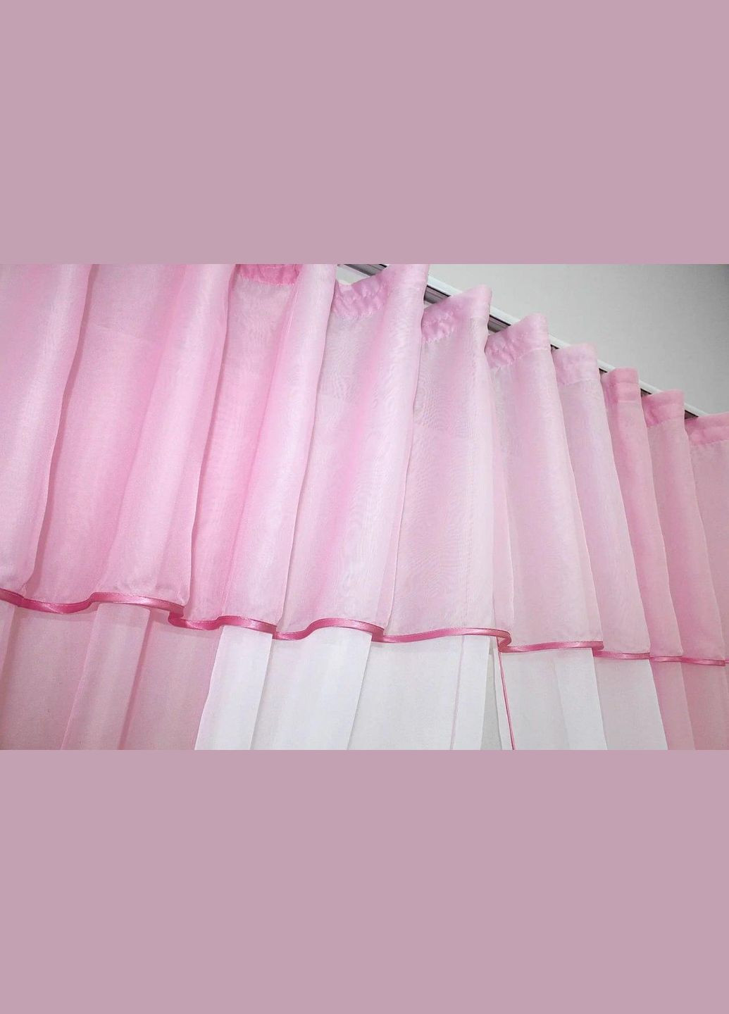 Шифоновые занавески шторы короткие 2x280x170 см (zanaves090к-3) No Brand (306633610)