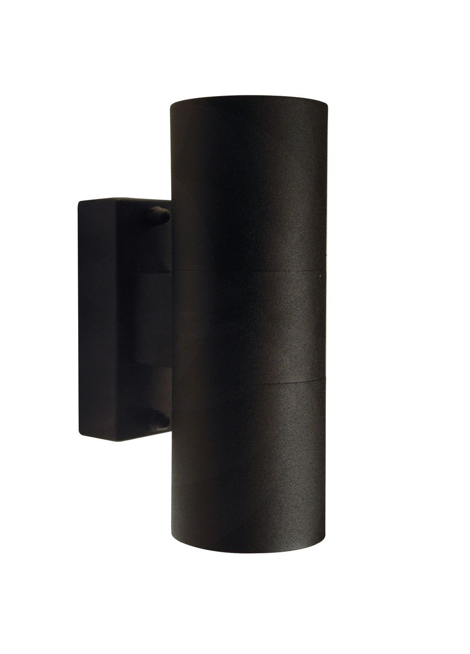 Фасадний вуличний світильник-підсвічування Tin Double 2 лампи GU10 метал чорний 17х6х11 см Nordlux (301342823)