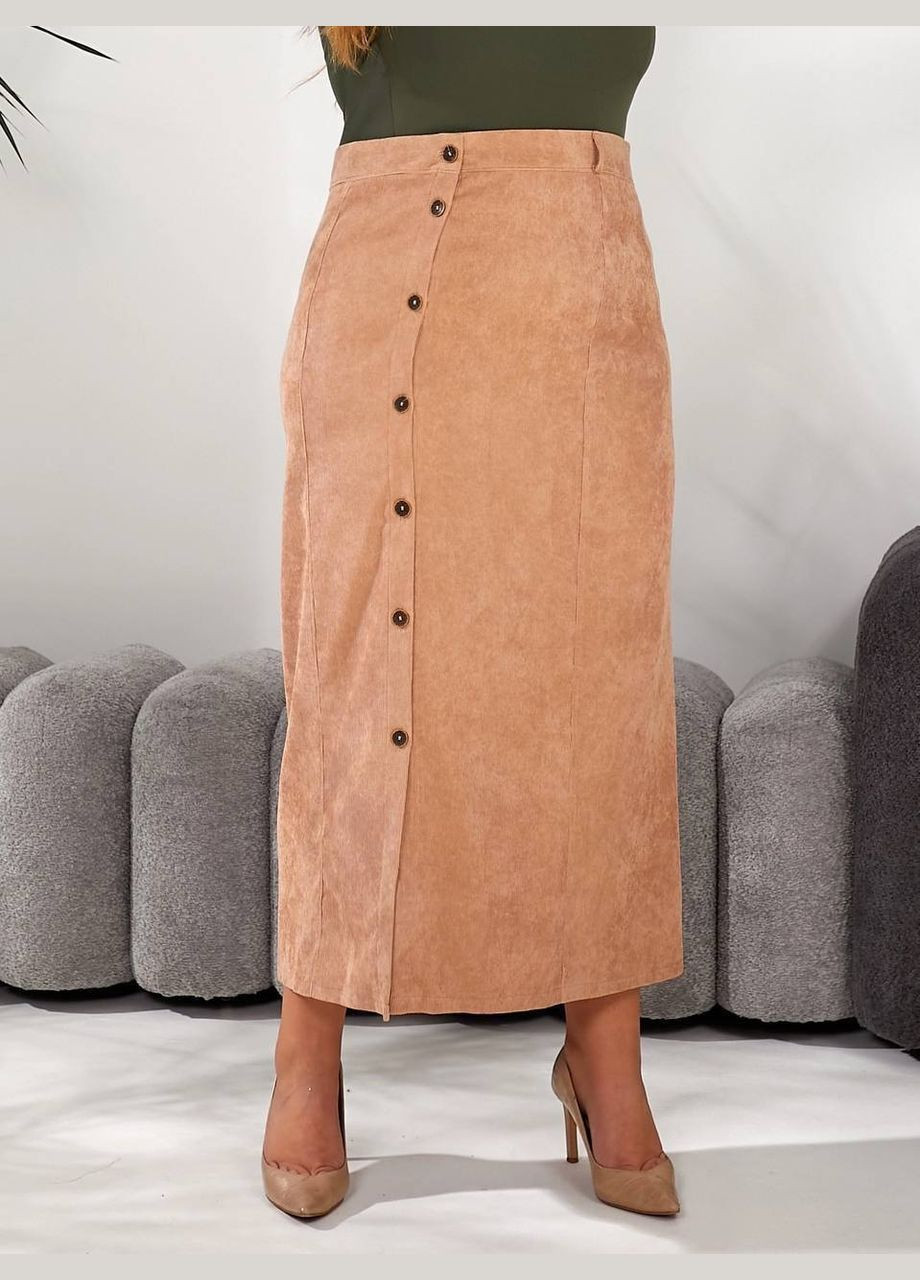 Бежевая коктейльный, офисная, повседневная, кэжуал, вечерний женская юбка No Brand карандаш