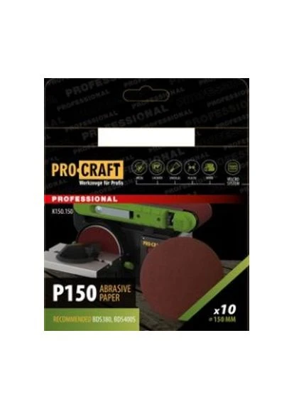 Шкірка шліфувальна K150.150 UNIVERSAL (набір 10 шт.) ProCraft (401172548)