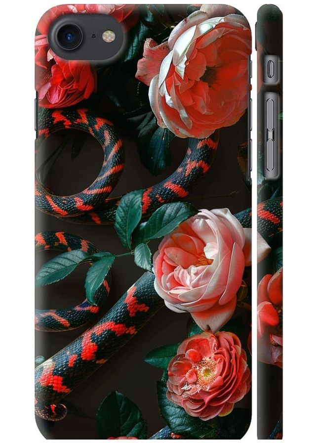 3D пластиковий матовий чохол 'Floran Snake' для Endorphone Apple iPhone 8 (286766683)