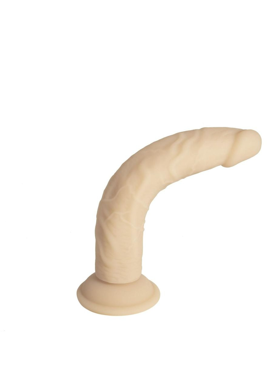 Фалоімітатор Naked Addiction — 9″ Silicone Dual Density Bendable Dildo Vanilla, віброкуля в подаруно No Brand (366878845)