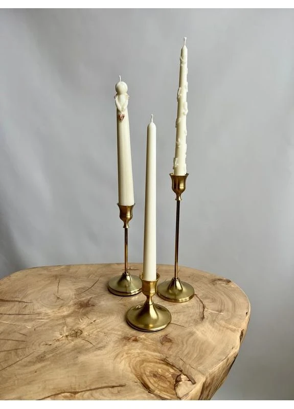 Свічка ангел зі сердечком, оливковий віск, 22 см Hand Made (376976046)