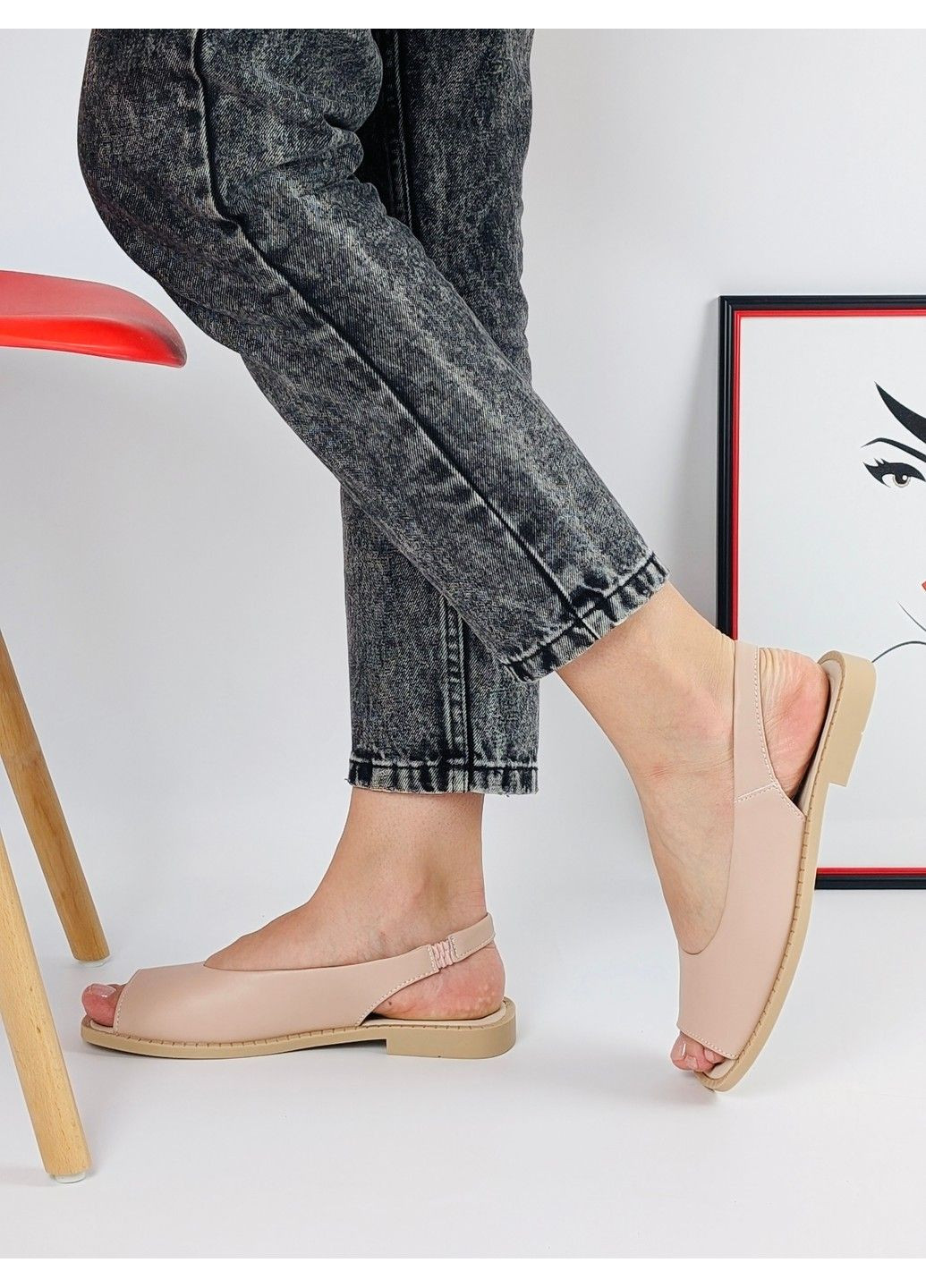 197 Босоніжки Шкіряні Бежеві на резинці KDSL (295599572)