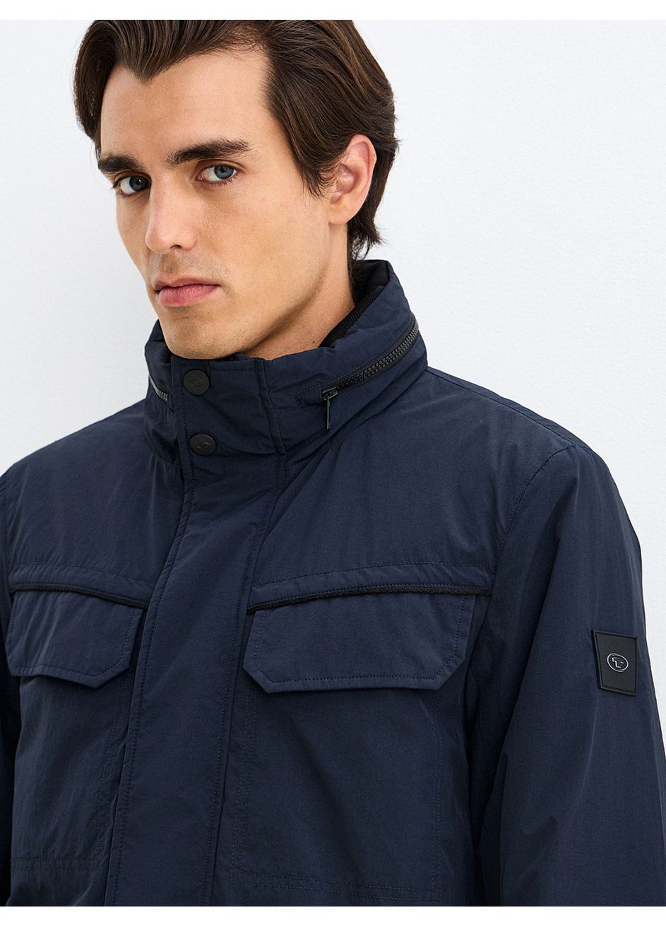 Темно-синя демісезонна куртка Tom Tailor