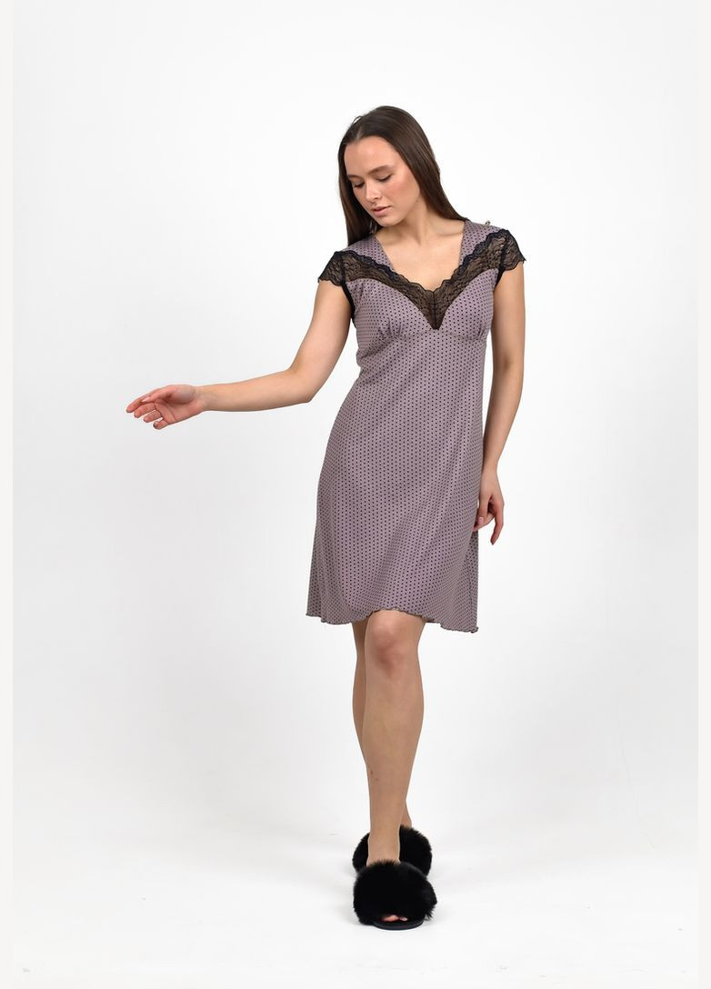 Ночная женская сорочка с кружевом N.EL. (292802915)