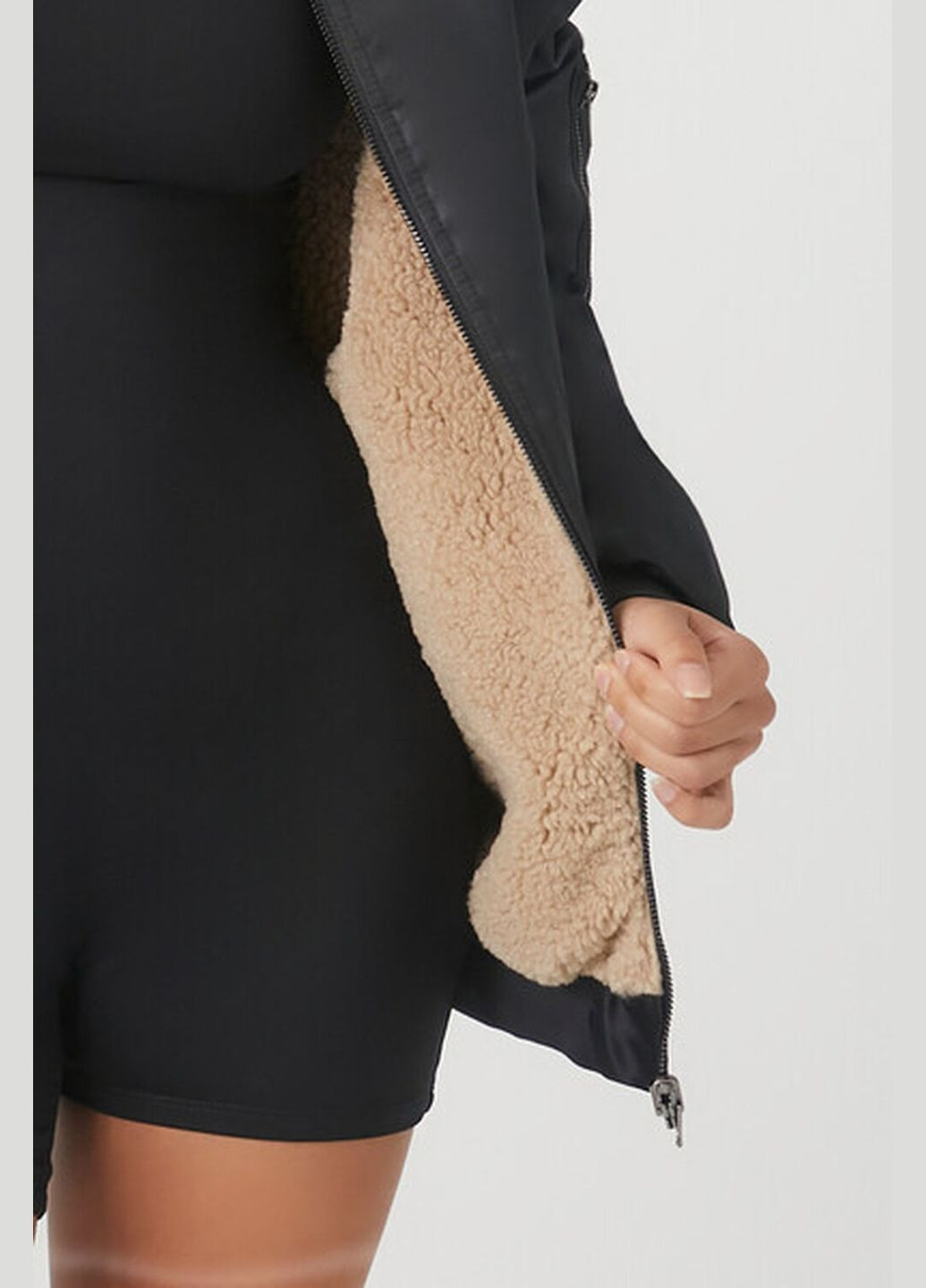 Бомбер с шерпой Forever 21 на молнии (322287088)