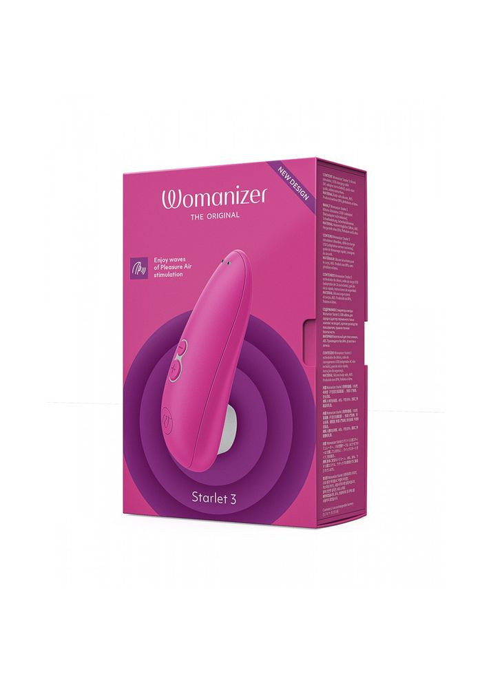 Вакуумный стимулятор клитора Starlet 3 Pink CherryLove Womanizer (293149730)