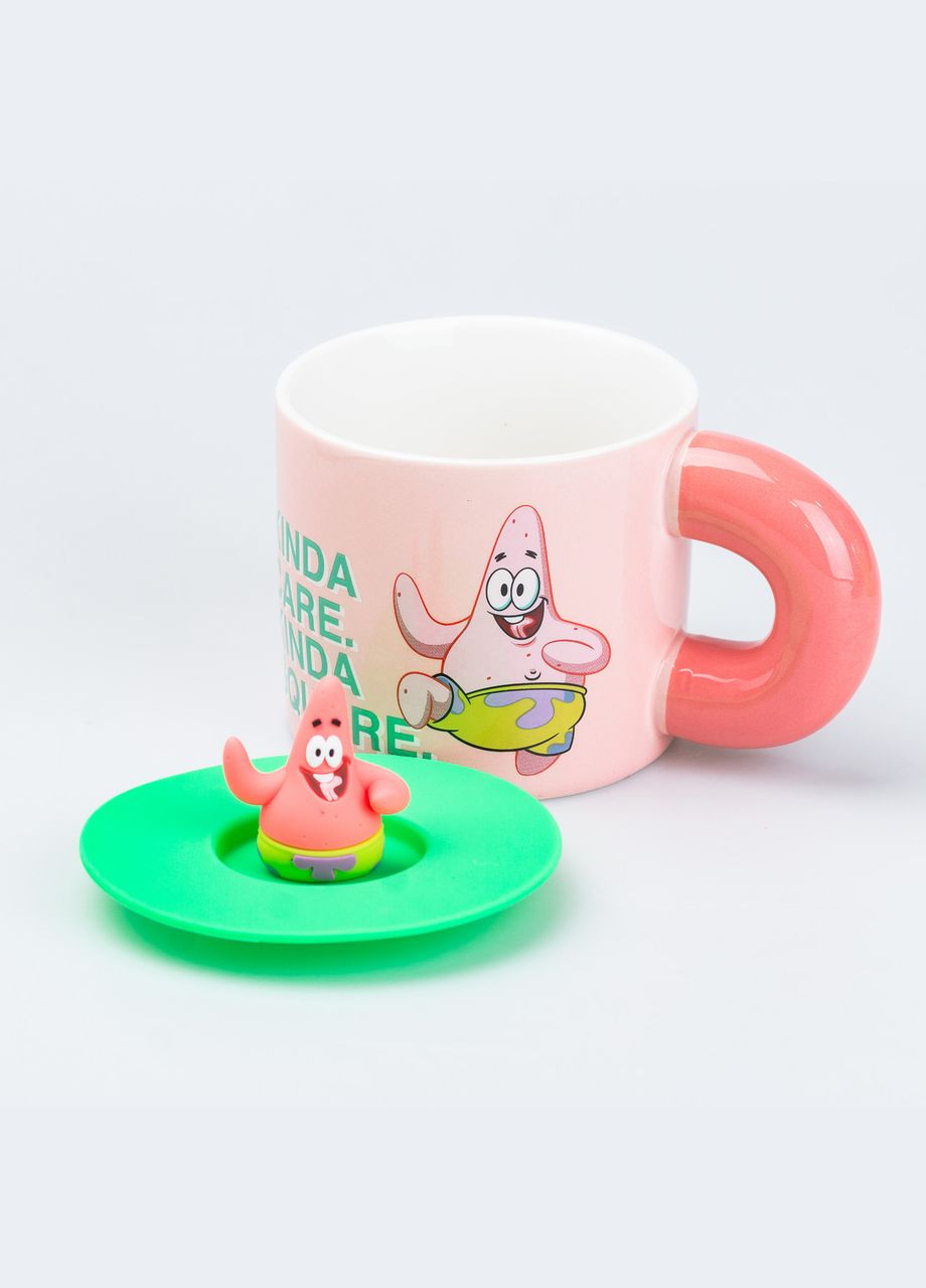 Чашка керамическая с крышкой "Патрик Стар" 400 мл TS Kitchen (315637747)