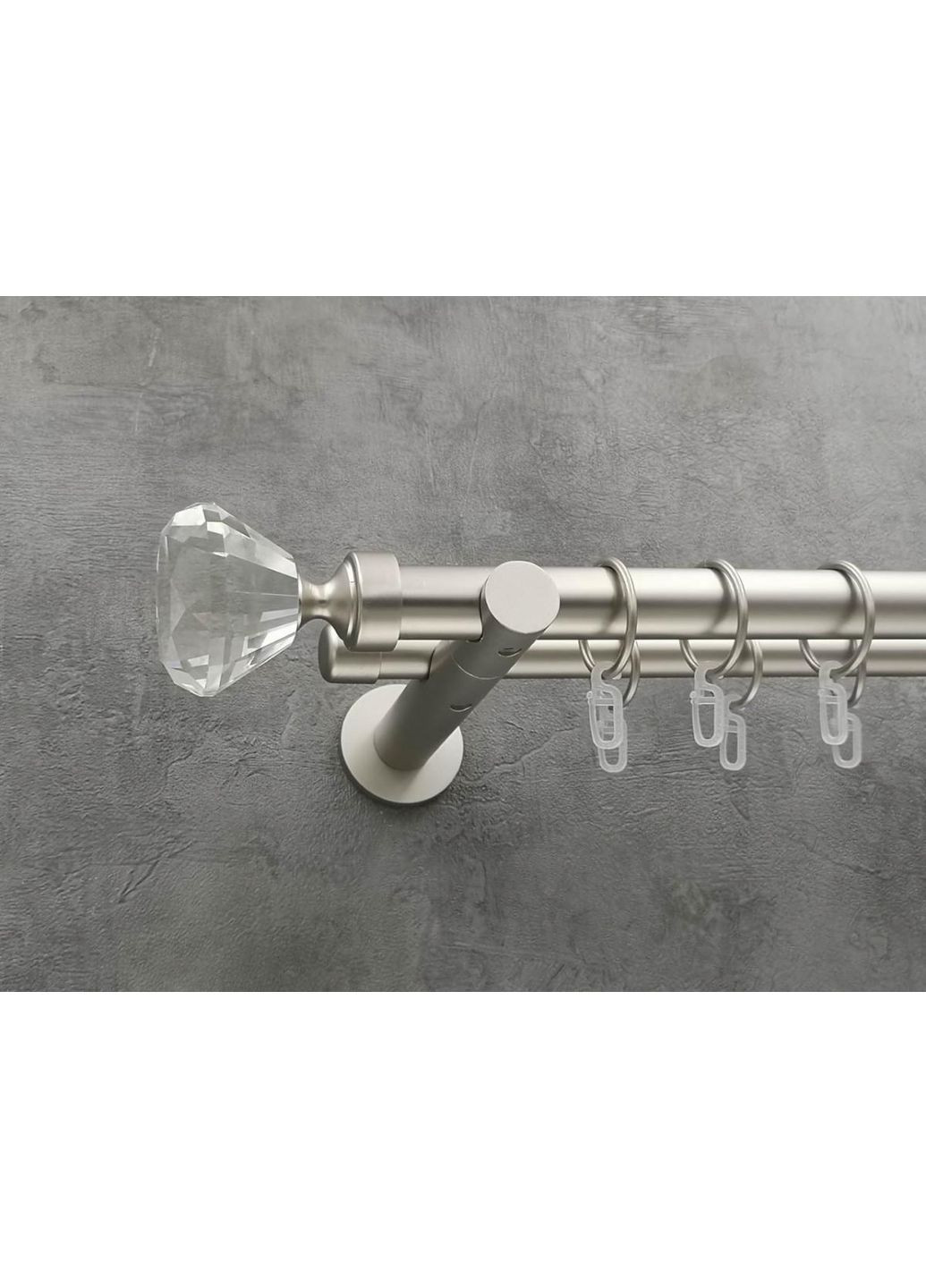 Карниз Спектралія гладка штанга подвійний універсальний 25/19 мм 160 см Сатин Quadrum (352778444)