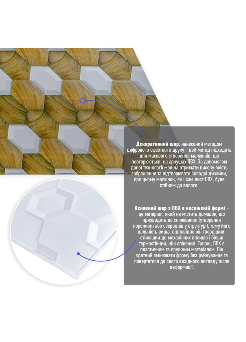 Декоративна панель ПВХ 960х480х4мм SW-00001790 No Brand (357118916)