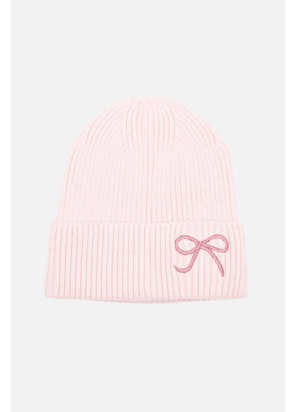 Шапка для девочки цвет светло-розовый CB-00283332 Yuki (362185026)