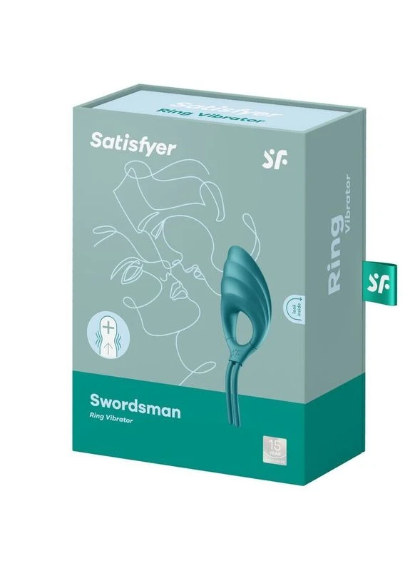 Эрекционное виброкольцо лассо Swordsman GreenSatisfyer 11882 Satisfyer (391389793)