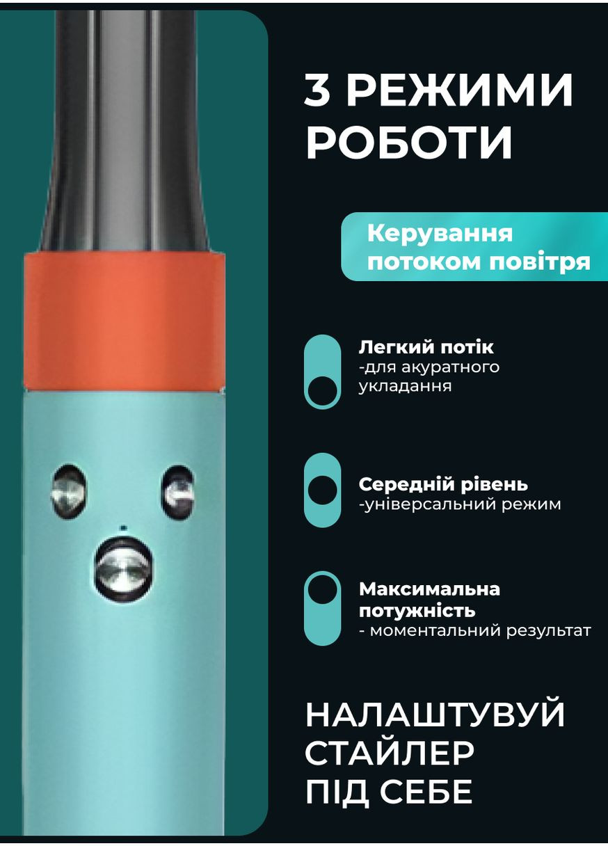 Мультистайлер для волосся Airwrap Complete Long 6 насадок блакитний X9PBL No Brand (351361364)