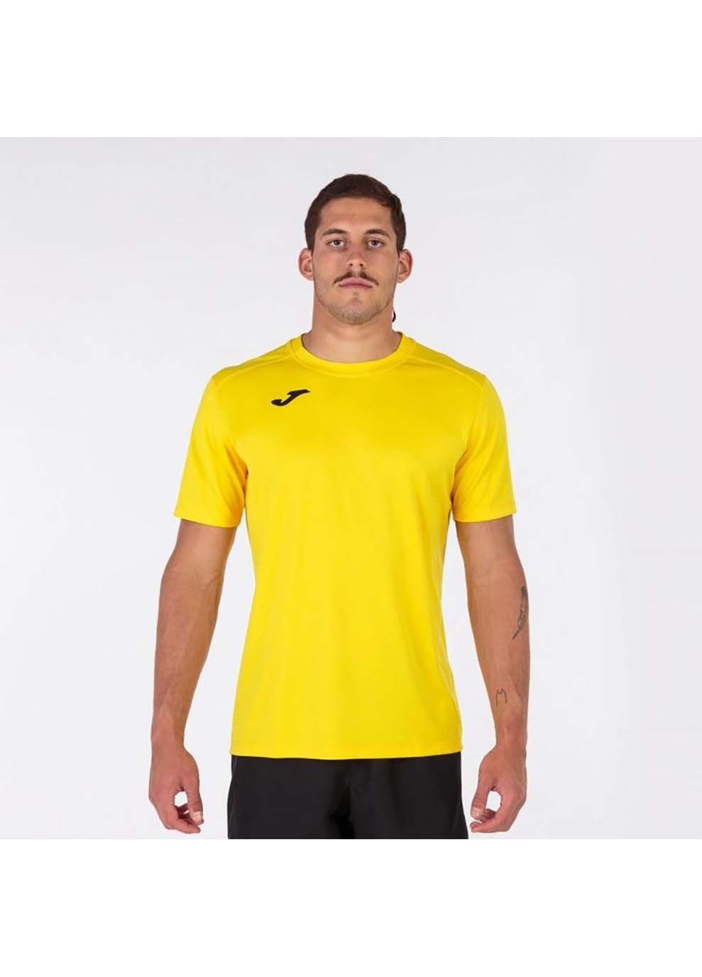 Желтая мужская футболка strong жёлтый Joma