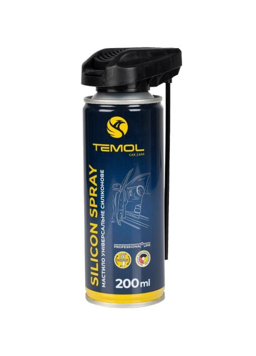 Універсальне мастило Silicon Spray TML (200 мл) силіконове (41343) TEMOL (297529078)