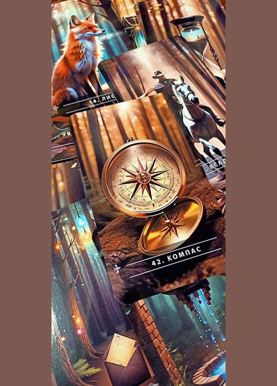 Карты Таро Оракул Ленорман Лесная Магия 48 шт No Brand (332183685)