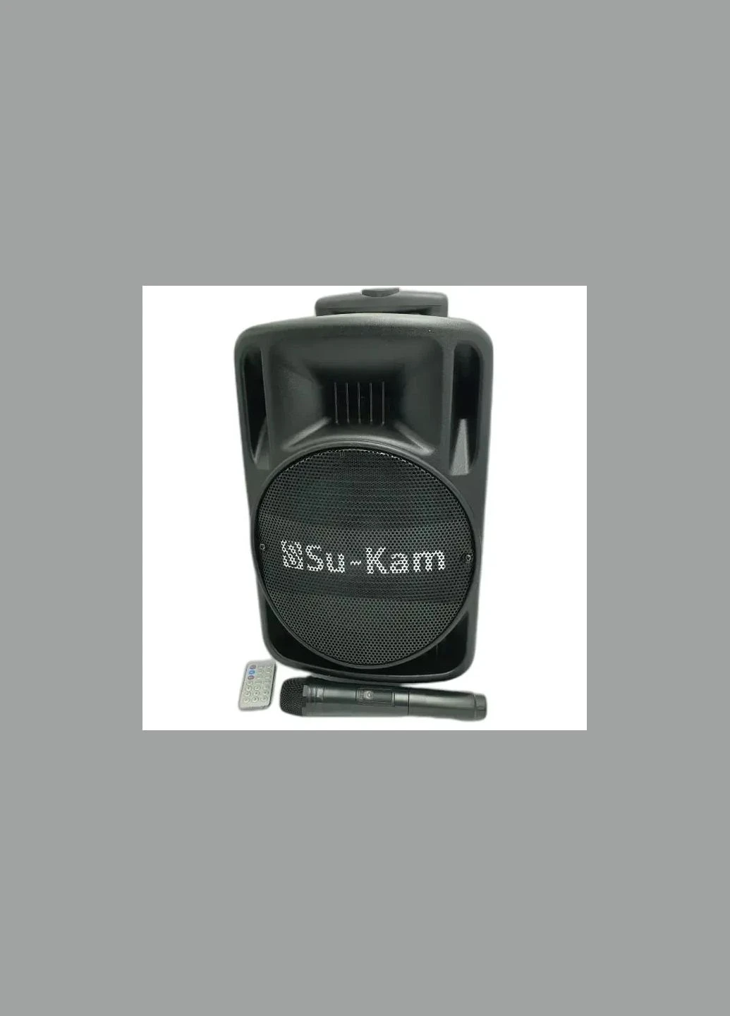 Портативна колонка Su-Kam BT 100D + 1 бездротовий мікрофон (12v/220v) Intex (334304425)
