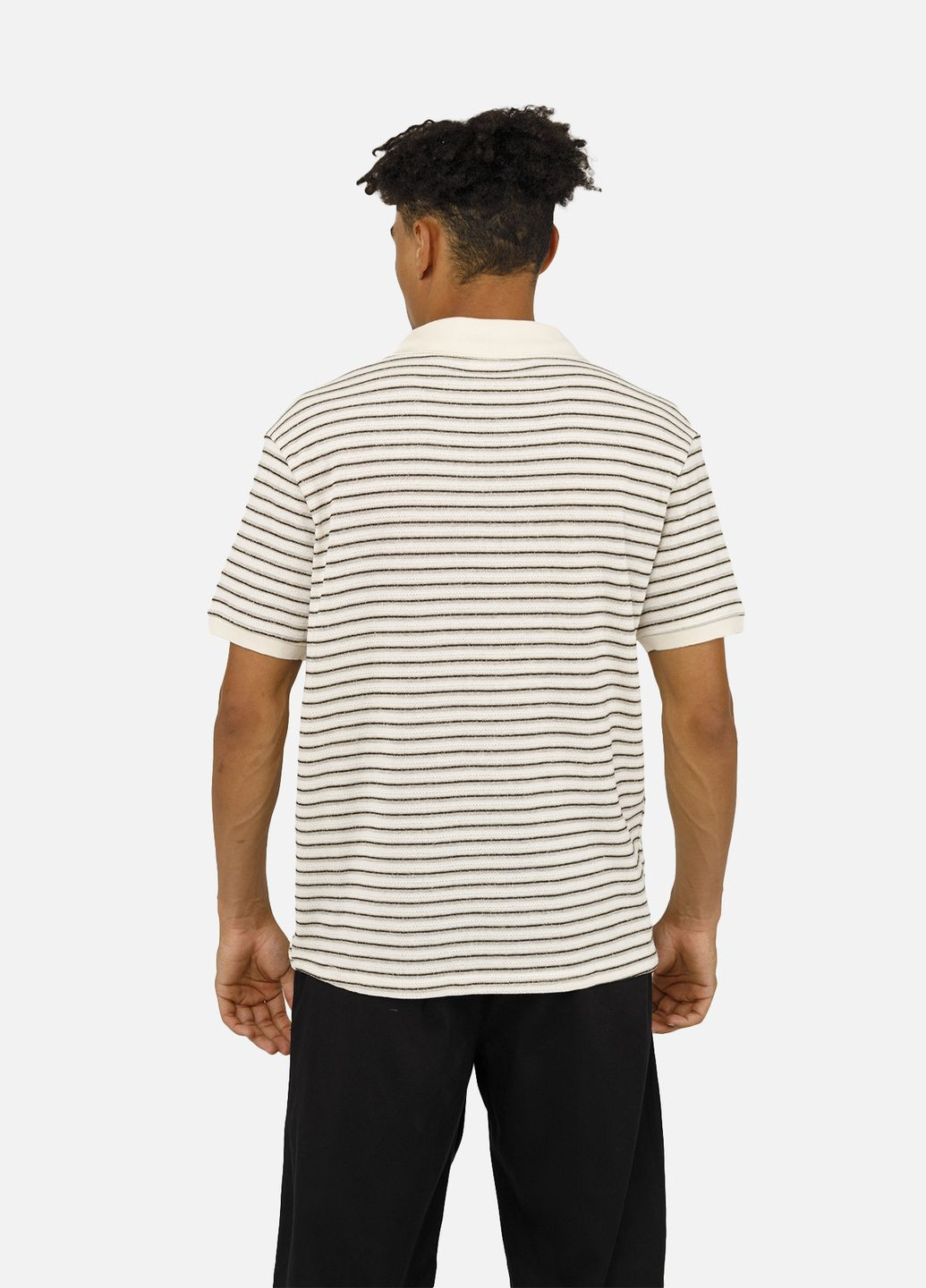 Чоловіча футболка поло колір молочний ЦБ-00258055 Hector (301906076)