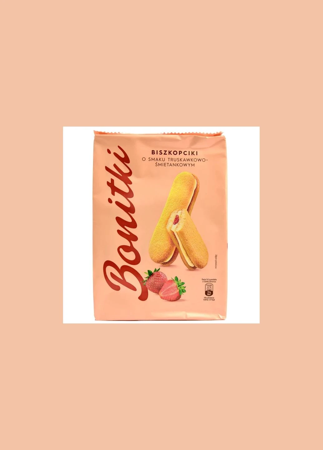 Печиво-сендвіч Bonitki Biszkopciki із полуницею 170 г No Brand (349810997)
