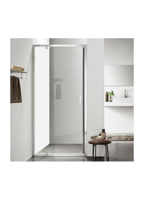 Душевые двери в нишу FA-518 распашные, стекло прозрачное, 80х195 451880 Dusel (317287067)