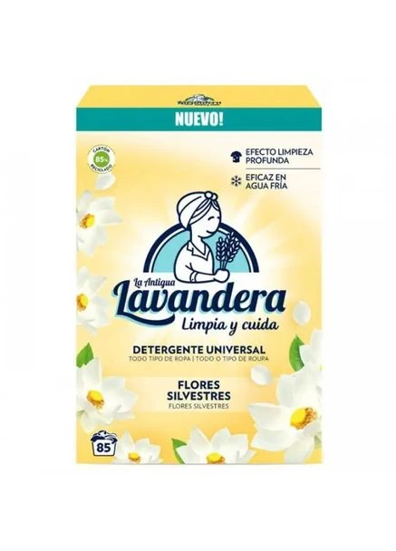 Пральний порошок Flores Silvestres універсальний на 85 прань 4.675 кг La Antigua Lavandera (338224738)
