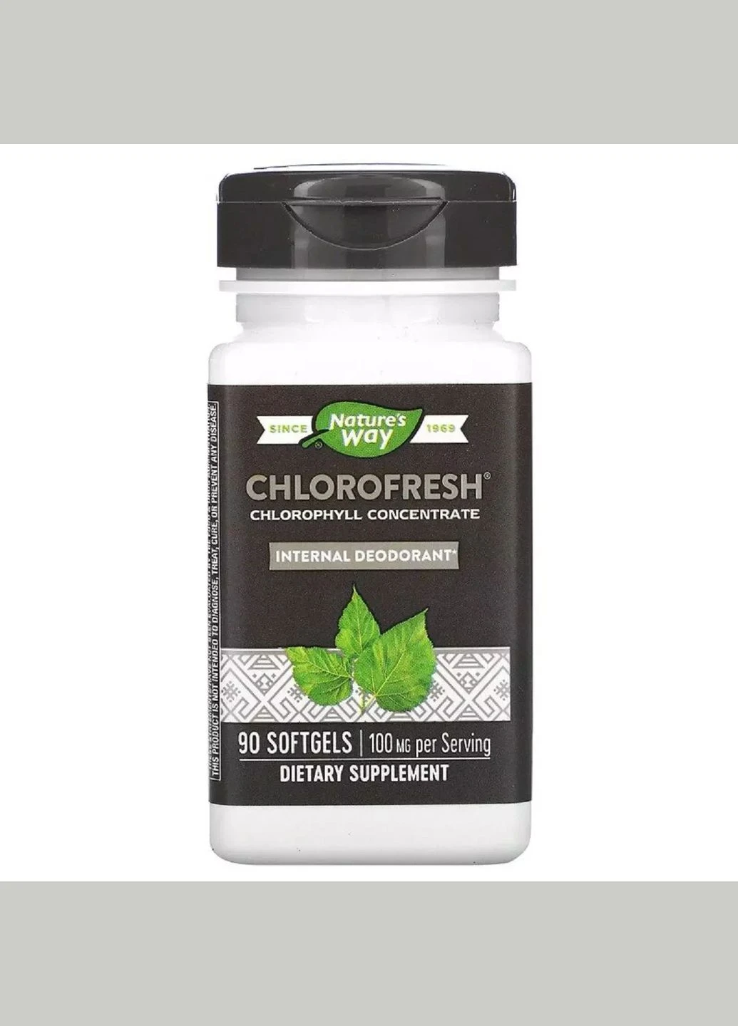 Хлорофіл концентрат, Chlorophyll Concentrate,, 90 гелевих капсул Nature's Way (292006653)