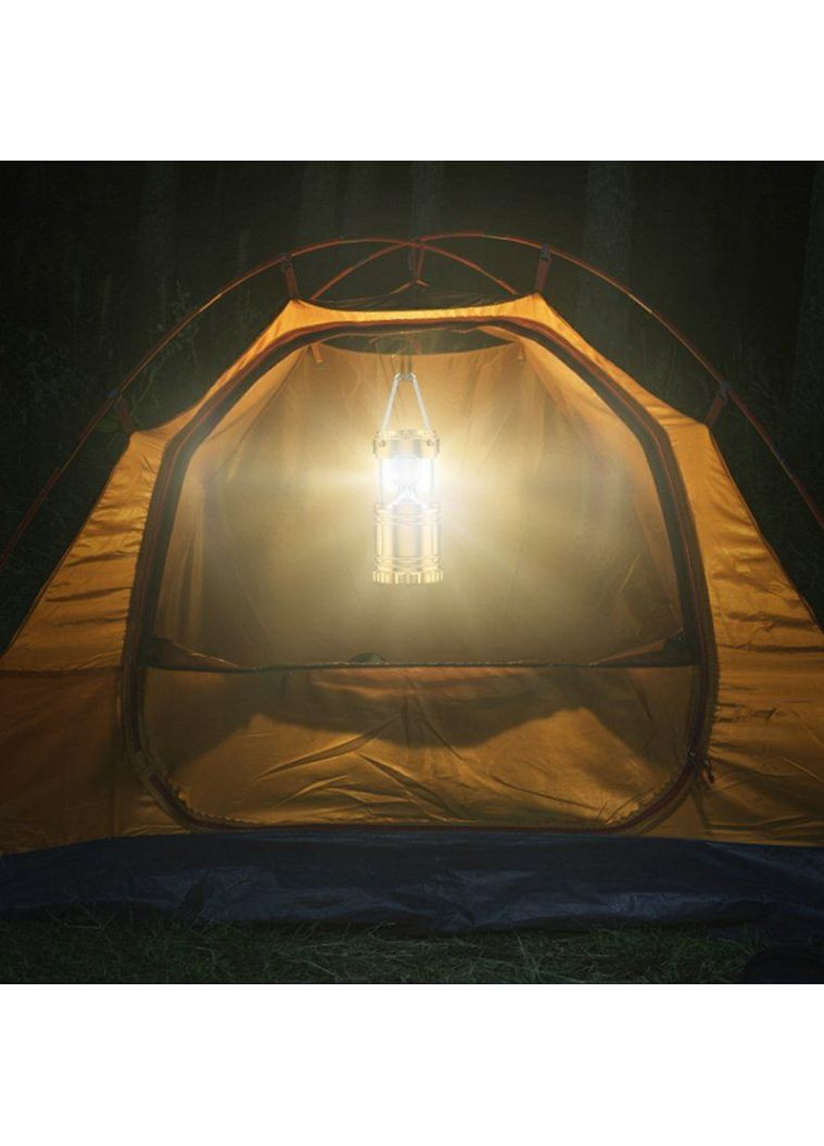 Кемпінговий світлодіодний ліхтар 36 Вт з USB-зарядкою, ручкою та підвісом • Світильник туристичний HP-DT-1GOLD (A-047344) LUGI (372467786)