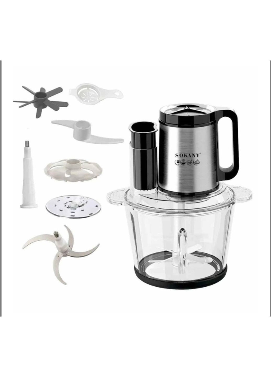 Подрібнювач кухонний SK-06011 5в1 1000 Вт 3.5 л Sokany (332614510)