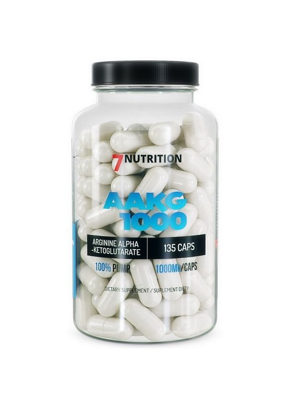 L-аргінін AAKG 1000 135 caps 7 Nutrition (284712540)