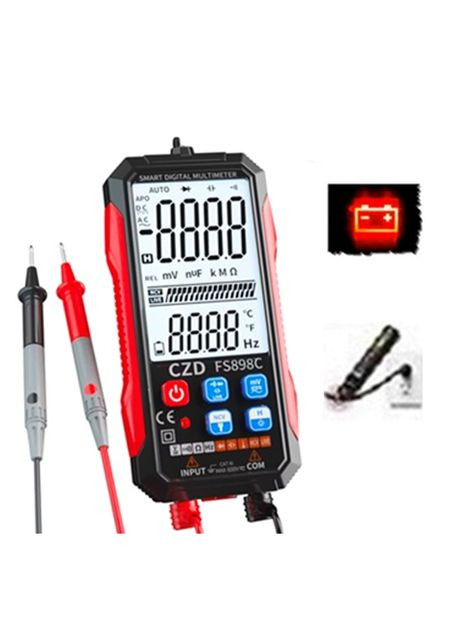 Тестер цифровой FS898C 6000бит автоматический мультиметр АКБ RMS (364503464)