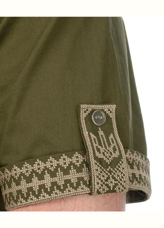 Хакі вишиванка чоловіча з коротким рукавом еней хакі, роз.50 4PROFI (294909914)