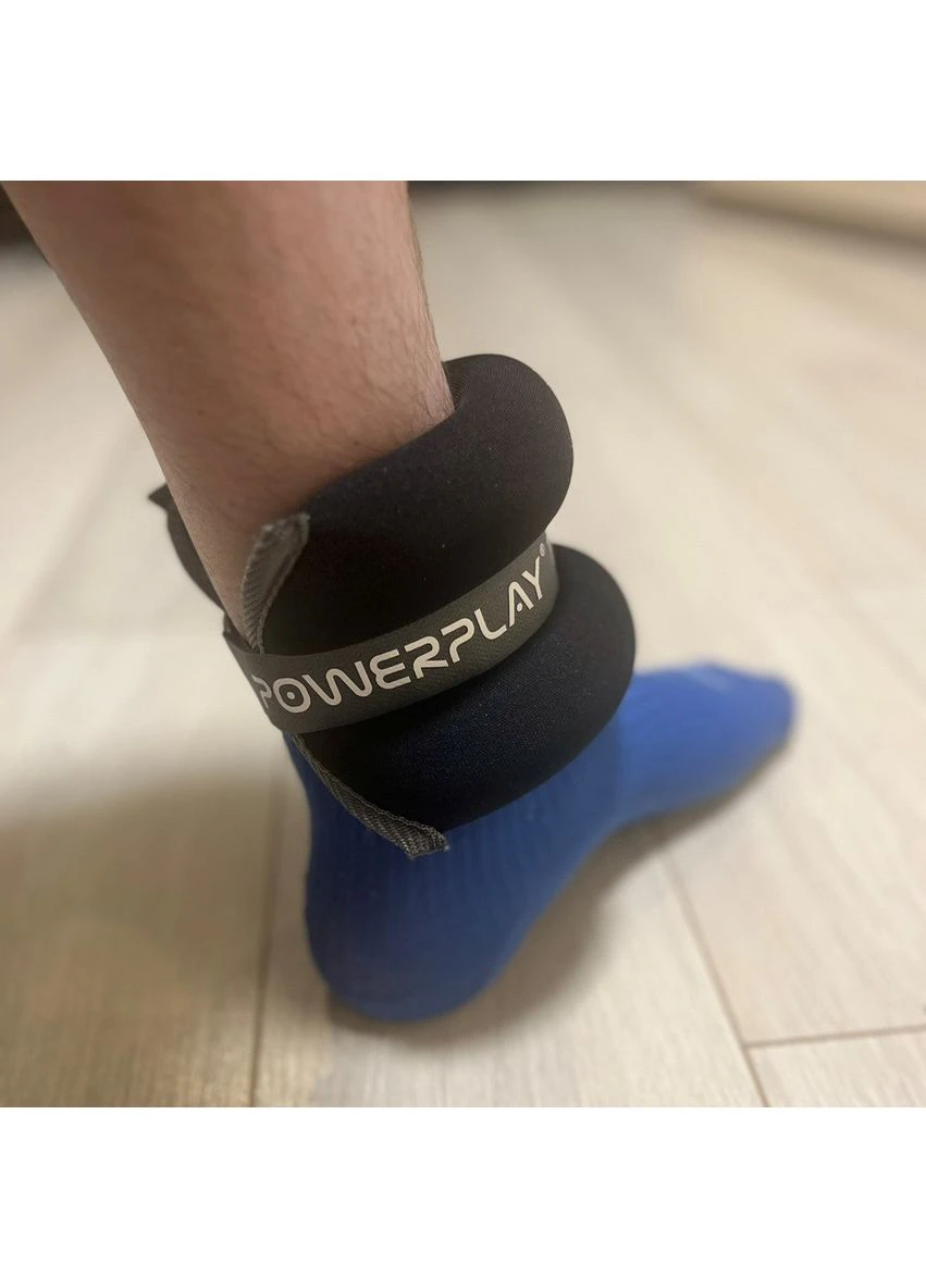 Обважнювачі-манжети для ніг та рук PP-4349 Ankle/Wrist Weights (2шт.*2 kg) (пара) Чорні PowerPlay (362914975)