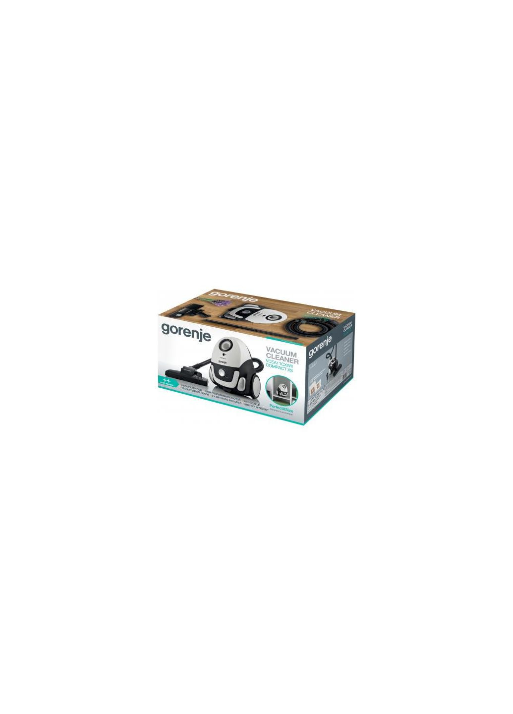 Пылесос VСEA11СXWII 750 Вт Gorenje VCEA 11 CXWII (357237320)