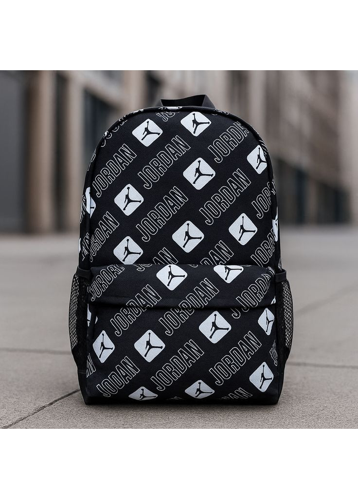 Рюкзак городской черно-белый стильный Jordan No Brand (360072176)