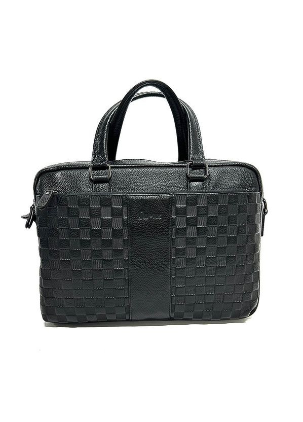 Сумка портфель мужская кожаная большая черная для ноутбука документов формата а4 с ручками No Brand (324622142)