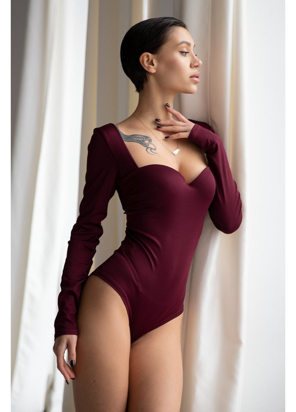 Боді, колір Темно-бордовий Tales (367831610)