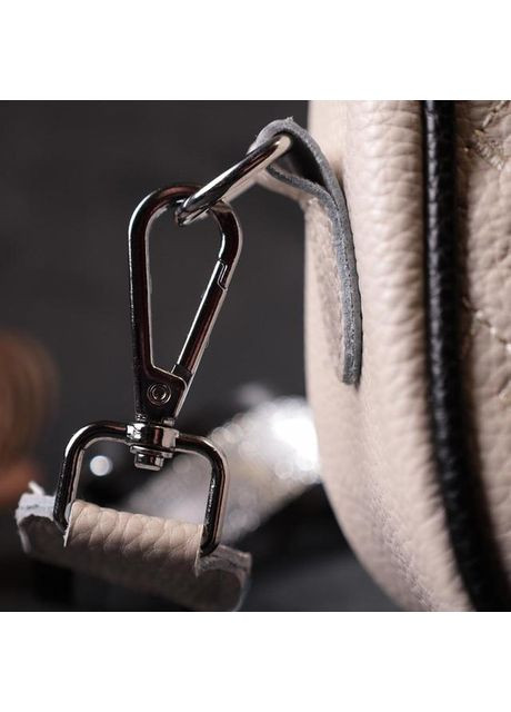 Сумка кросс-боди через плечо для телефона и для документов женская из натуральной кожи маленькая Белый 37174 Vintage (354330631)