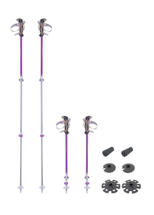 Трекінгові телескопічні палиці Ascent FL Cork, 63-135 см, Violet Pinguin (370847611)