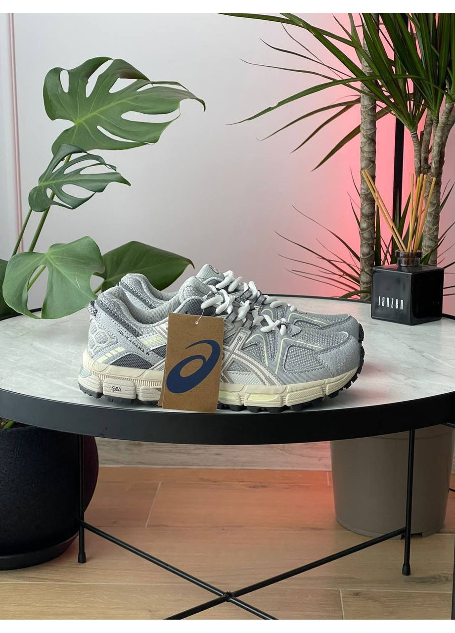 Сірі Осінні кросівки чоловічі і жіночі asics gel-kahana 8 gray beige | асікс гель-кахана 8 сірі бежеві No Brand